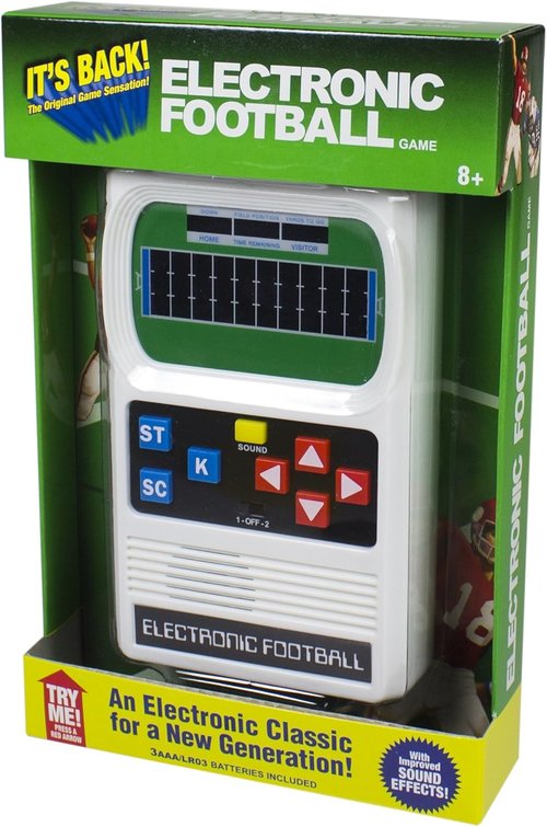 Basic Fun Classic | Retro Handheld Football Electronic Game - Perfect for All Ages