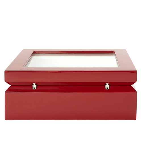 OYOBox Luxury Jewelry Box, Lacquered Wood Organizer - Limited Edition Red