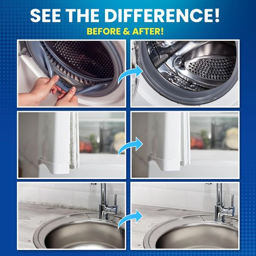 Bastion Mold Stain Remover - Heavy Duty Power Gel Cleaner for Washing Machine Seals & Grout (7 fl oz)