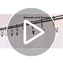Heavy Duty Stainless Steel Curtain Rings with Clips - 1.5 Inch, 44 Pack