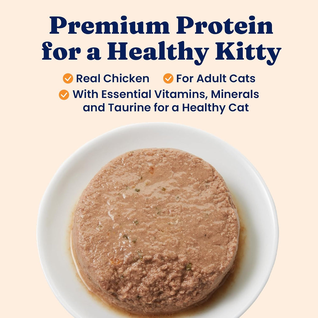 Solid Gold Wet Cat Food Pate - Healthy Grain-Free Canned Food with Real Chicken & Omega Fatty Acids | 24ct/3oz