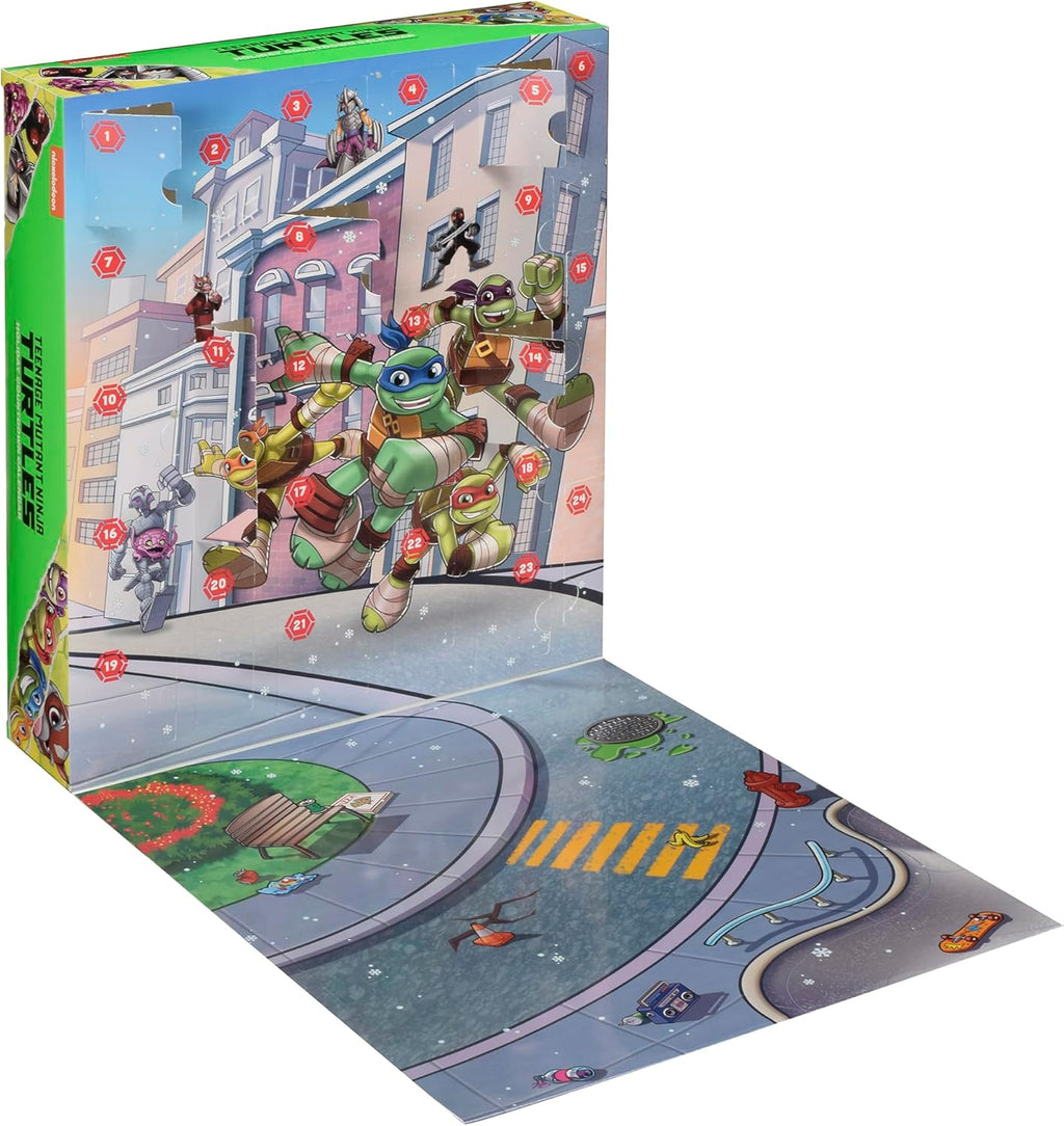Playmates Toys Teenage Mutant Ninja Turtles Holiday Countdown Calendar - Fun Festive Gift for Kids