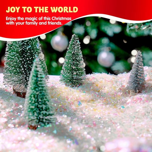 JOYIN 12 Oz Artificial Snowflakes - Perfect for Christmas Tree Decoration & Holiday Crafts