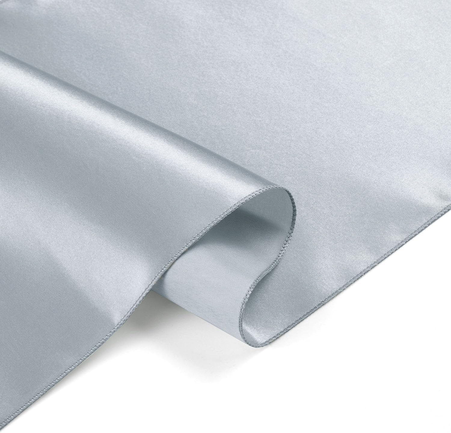 Skiennix Silver Table Runner - Satin Silk-Like Smooth Decor | 12 Pack, 12x108 Inches for Weddings & Parties