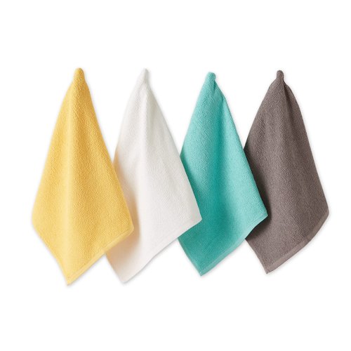 DII Basic Barmop Collection Multi-Purpose Cleaning, Dishtowel Set, Spring, 4 Piece