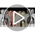 KIBARTOL Silver 1 Jigger - 2 Pourers Professional Stainless Steel Bartender Measuring Tool
