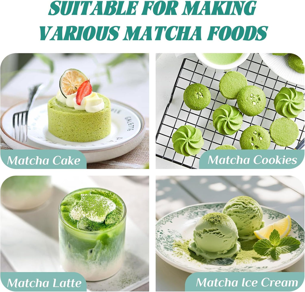 Skiennix Matcha Whisk Set - Complete 6-Piece Kit with Bamboo Whisk, Ceramic Holder & Accessories
