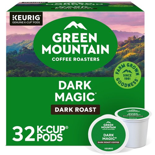 Green Mountain Coffee Roasters Dark Magic K-Cup Pods - Dark Roast Coffee, 32 Count