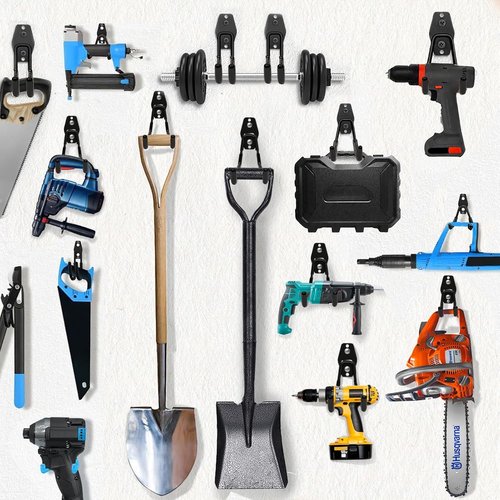 KOFANI Heavy-Duty Garage Hooks - 12 Pack Anti-Slip Coating for Bikes, Ladders & Garden Tools