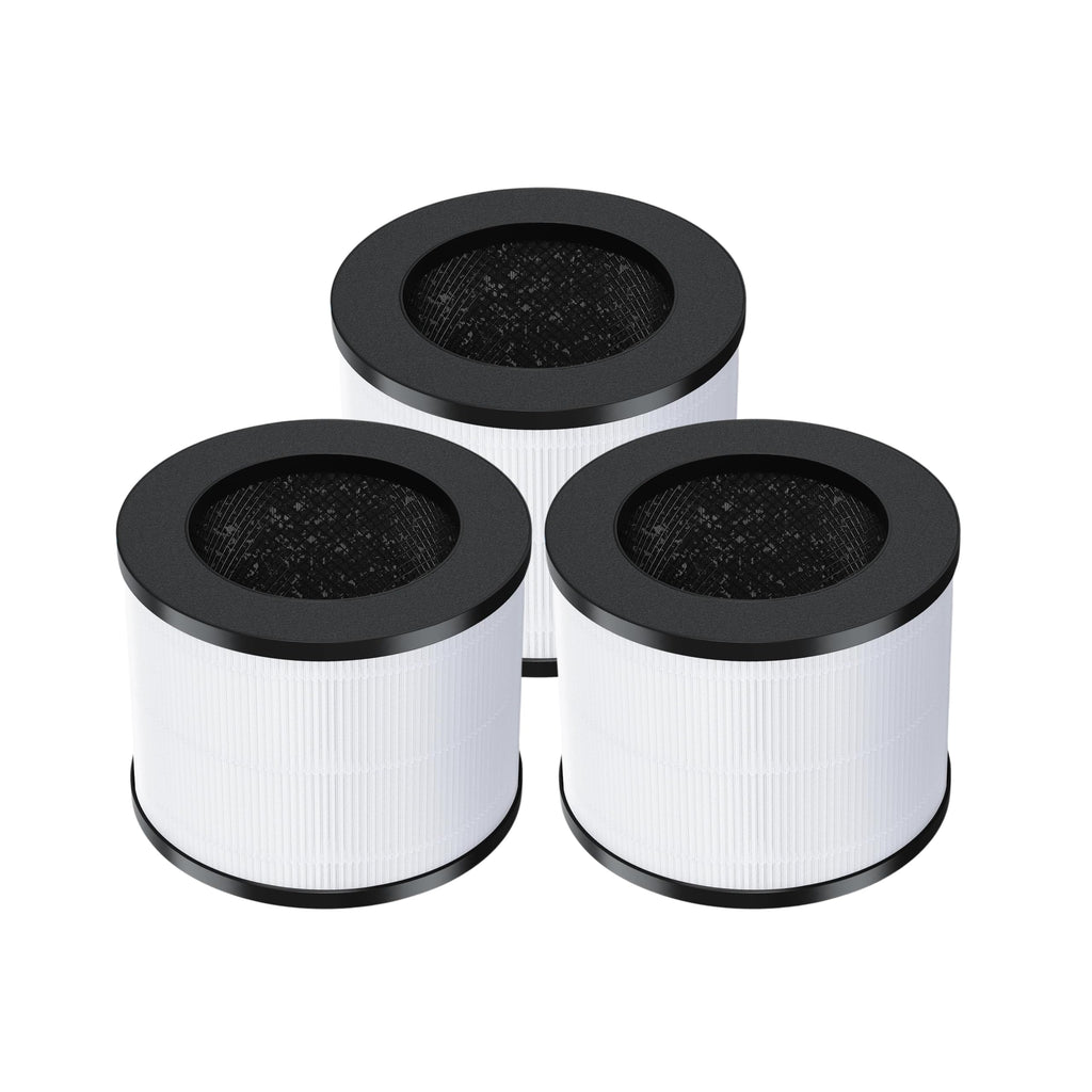 Nispira EPI153 Replacement Filter for MOOKA & KOIOS EPI153 EP1153 EPI-153 EP1-153 Air Purifiers True HEPA Activated Carbon 3-in-1 3 Pack