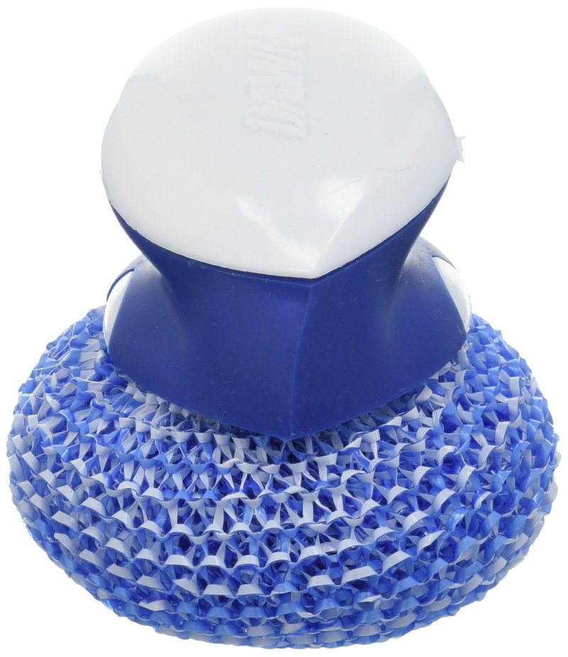 Dawn Handi Scrub Dishwashing Scrubber and Storage Dish, White/Blue