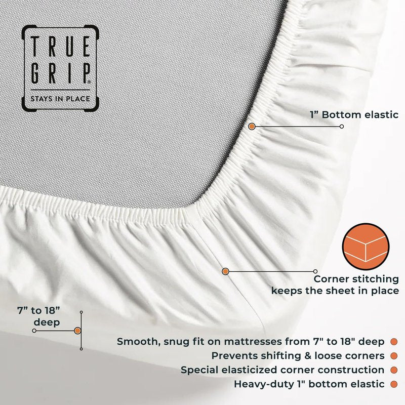 SleepRX 100% Cotton Sateen Sheets - 400 Thread Count, 4-Piece Queen Bed Sheet Set Sand | Super Soft, Cool Touch, Durable, Graphene-Infused Deep Pocket Sheets | Flat Sheet, Fitted Sheet & 2 Pillowcases