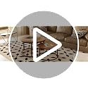 2-Piece Round Nesting Coffee Table Set, Wood Grain Accent Tables