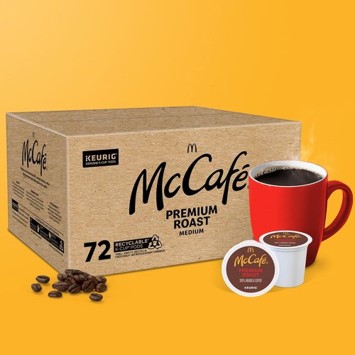 McCafe Premium Roast Coffee - Medium Roast K-Cup Pods | 72 Count for Convenient Brewing