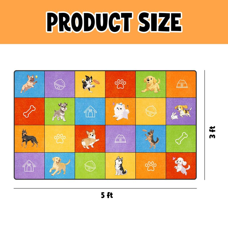 Boshengya Space Rockets Rug for Kids Room 48x72'' Solar System Area Rugs for Boys Bedroom Kids Rugs for Playroom Space Planet Theme Rug Living Room Dining Room Decor