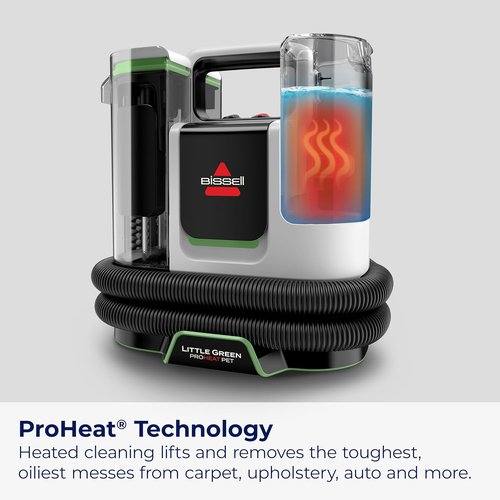BISSELL® Little Green® Proheat® Portable Deep Cleaner - Heated Cleaning Technology & Pet Pro Oxy Formula Included | 3969