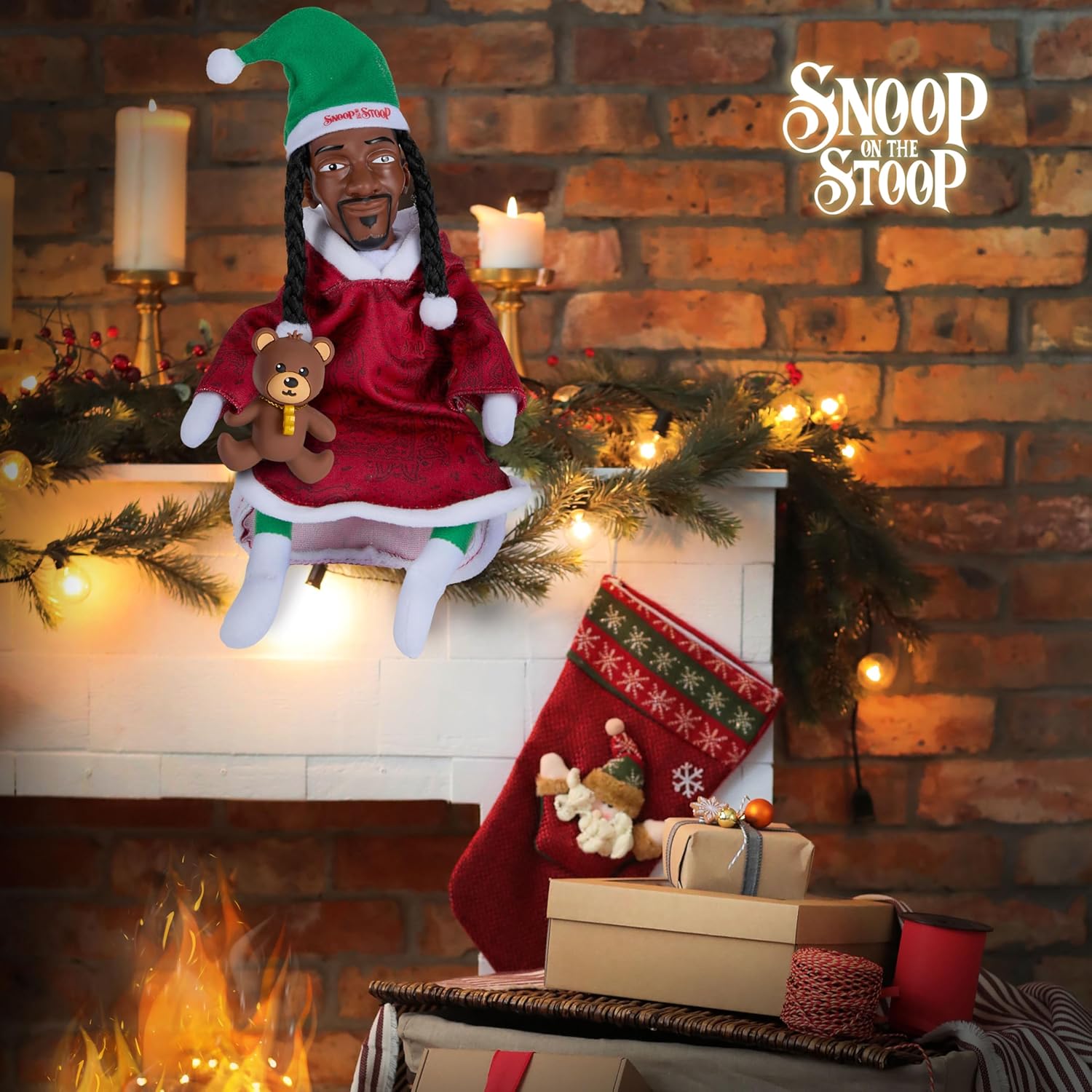 Snoop Dogg Pajama Expansion Pack - Red Robe with Teddy Bear for Cozy Nights | Perfect Secret Santa Gift