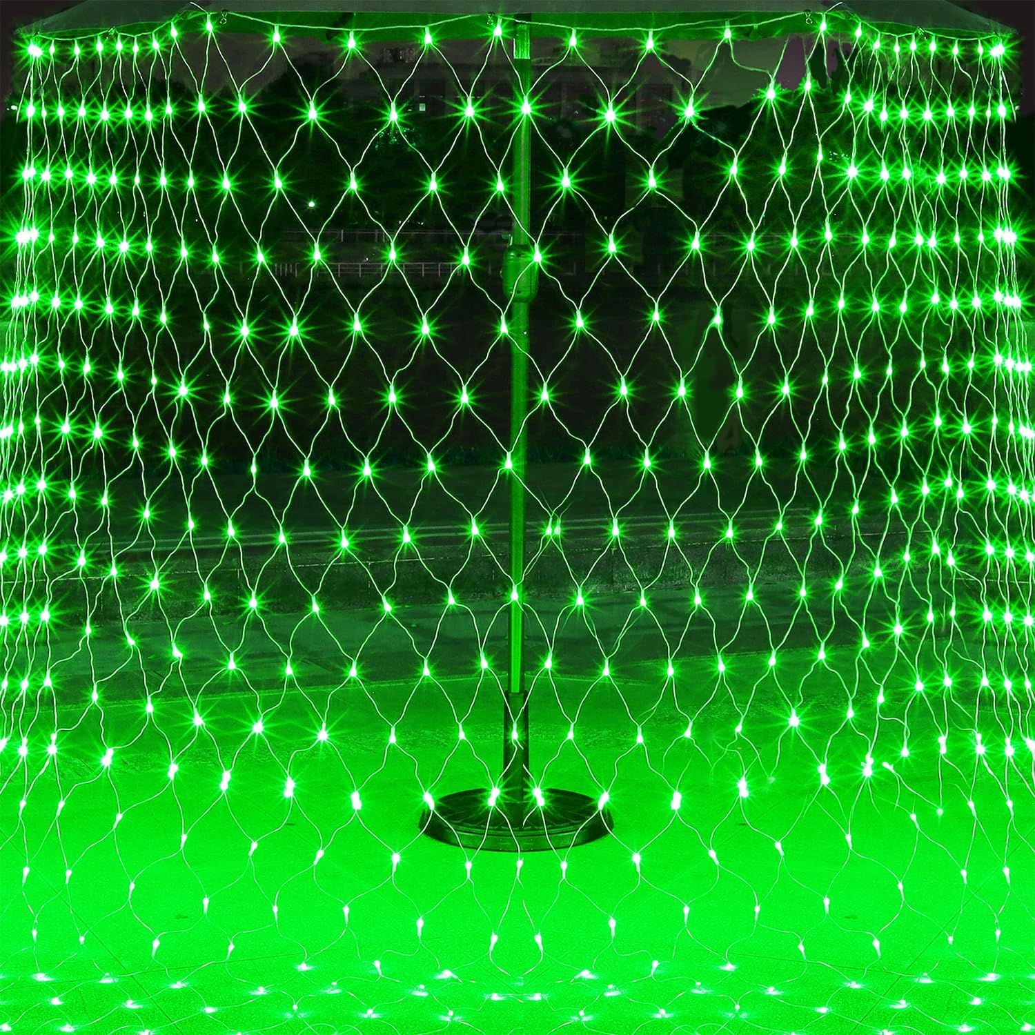 WATERGLIDE 12FT x 5FT Outdoor Christmas Net Lights - 360 LED Waterproof Mesh String Light with 8 Modes | Perfect for Garden & Party Decor