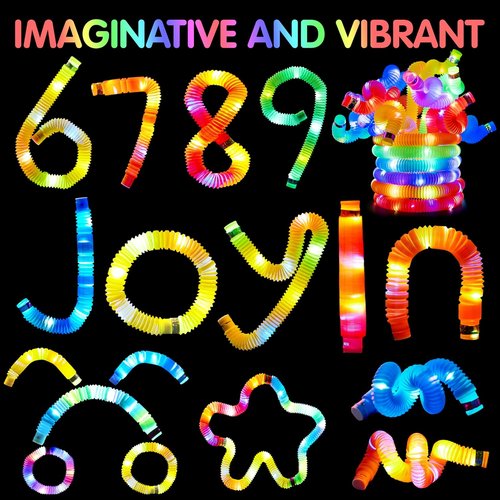 JOYIN 18 Pack Glow Sticks - Fun Light Up Party Favors for Kids | Necklaces, Bracelets & Tubes