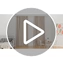Heavy Duty Gold Curtain Rod 1 Inch Adjustable Window Drapery Rod (66"-120")