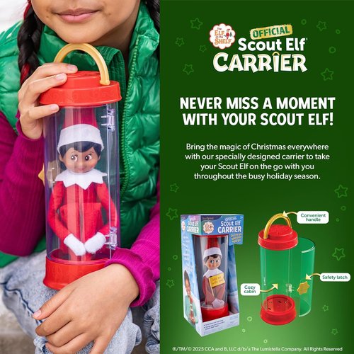 Elf On The Shelf - Official Scout Elf Carrier for Family Adventures - Perfect for Holiday Fun