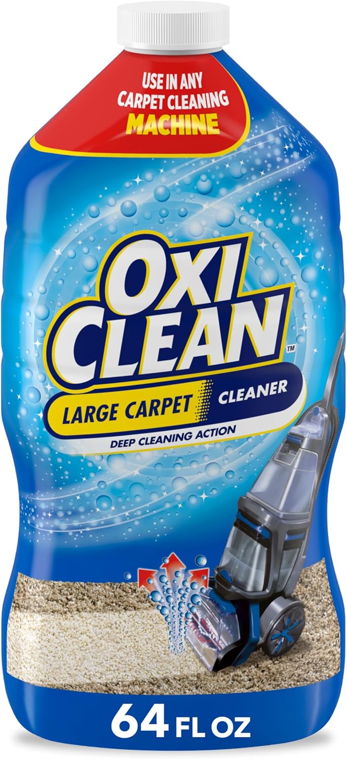 OxiClean Large Carpet Cleaner | Powerful Steam Cleaning Solution - 64 Fl Oz