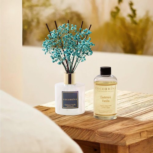 COCORRÍNA Reed Diffuser - Cashmere Vanilla Scent | 6.7 Fl Oz for Elegant Home Décor