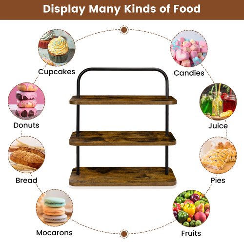 YestBuy Rustic Wood Cupcakes Stand for 50 Cupcakes at Parties
