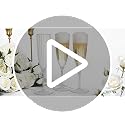 QualQuot 18 Pack Clear Plastic Champagne Flutes 5 oz for Weddings & Parties