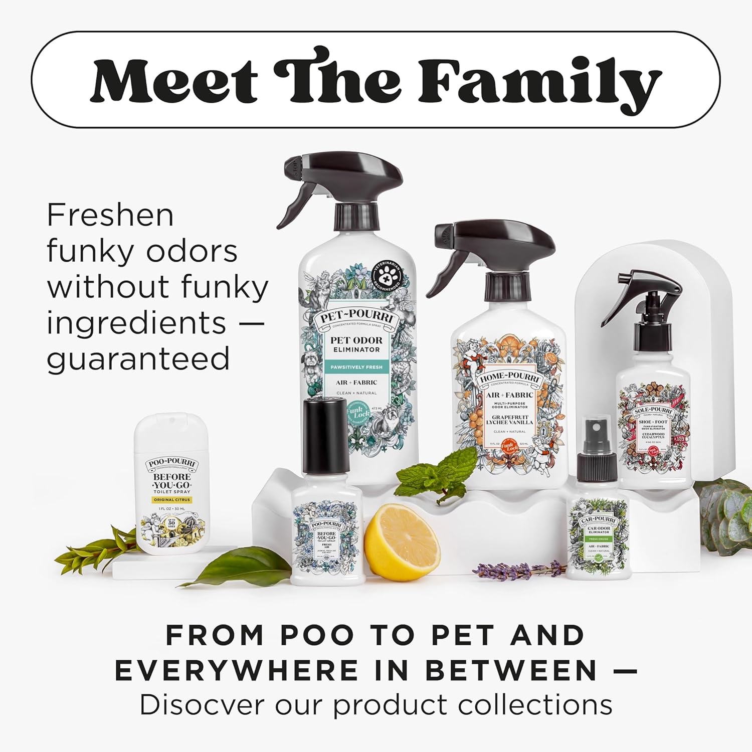 Poo-Pourri Toilet Spray - Travel Essentials Variety Pack | 3 Scents, TSA Approved, 0.34 Fl Oz Each