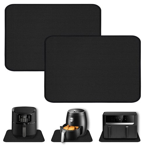 Heat Resistant Mats for Countertop,16x24 in Silicone Heat Resistant Mat for Air Fryer, Fireproof Pad for Coffee Maker,Toaster, Oven, Kitchen Countertop Protector Compatible with Ninja,COSORI, 2PCS