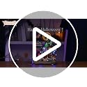 8-Inch Lighted Halloween Haunted House with Music and LED Lights