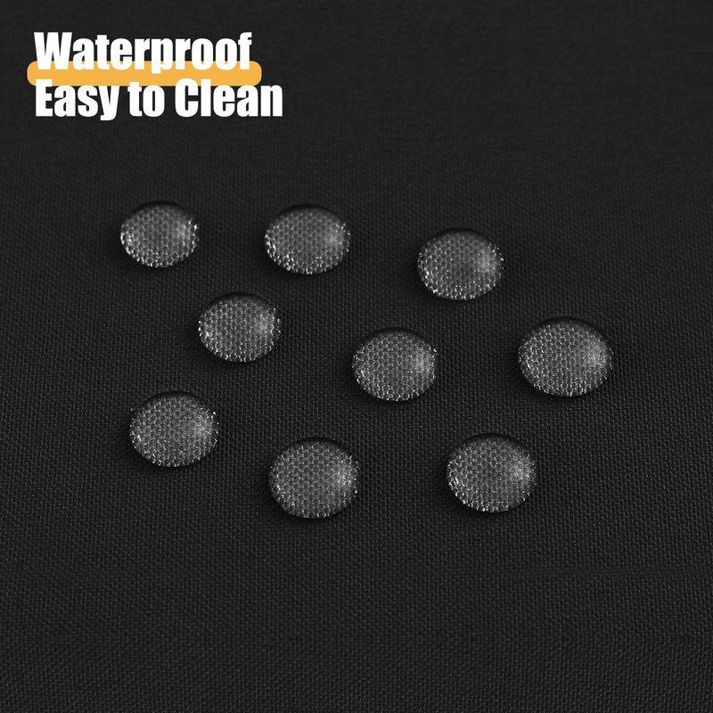 Smiry Rectangle Table Cloth, Waterproof Anti-Scratch Polyester Tablecloth, Decorative Washable Fabric Table Cover for Dining, Buffet, Parties and Outdoor, 52x70, Black