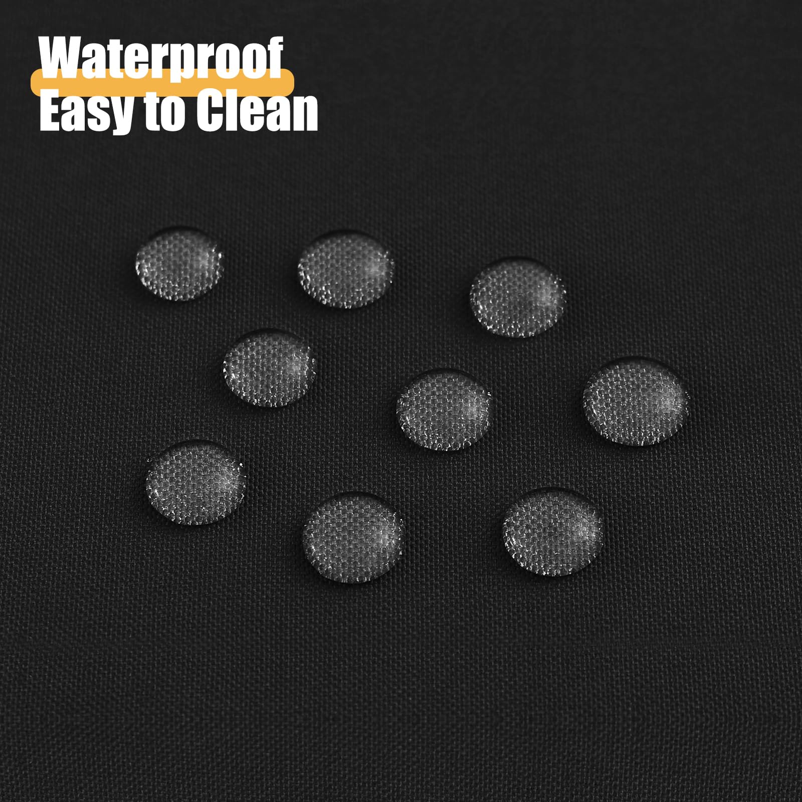 Smiry Rectangle Table Cloth, Waterproof Anti-Scratch Polyester Tablecloth, Decorative Washable Fabric Table Cover for Dining, Buffet, Parties and Outdoor, 52x70, Black