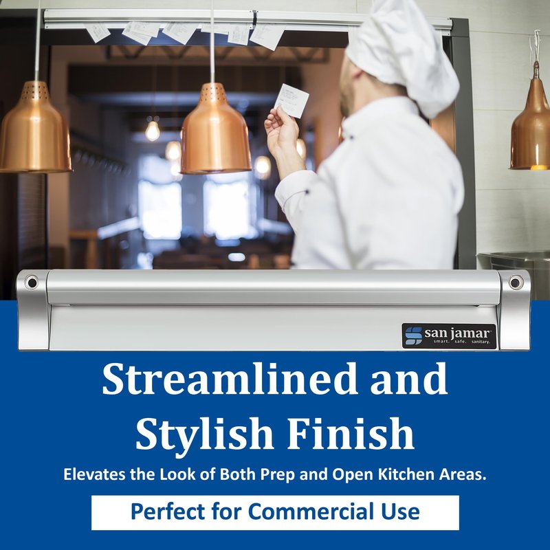 San Jamar Check Rack with Mounting Screw Pack for Kitchens and Restaurants, Stainless Steel, 24 Inches, Silver