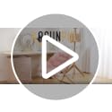 Foldable Faux Fur Saucer Chair, Oversized Plush Lounge Chair for Bedroom