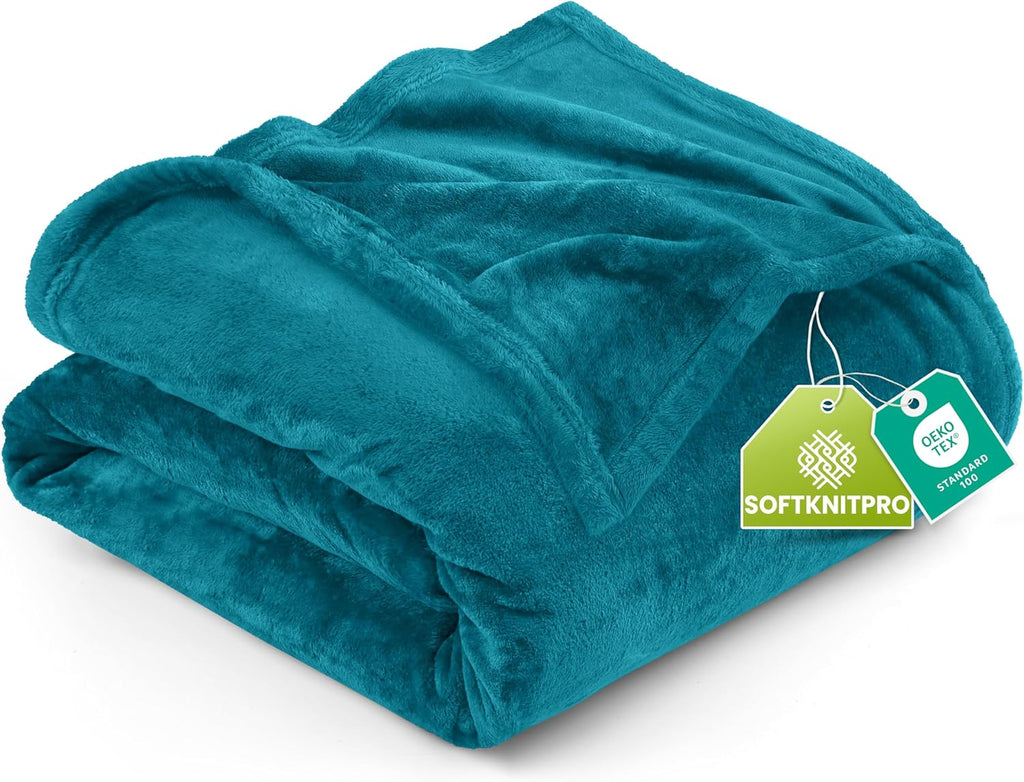 Utopia Bedding Fleece Blanket - King Size Turquoise 300GSM Luxury Soft Microfiber (90x102 Inch)