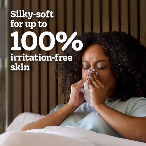 Kleenex Ultra Soft Facial Tissues - 3-Ply Comfort | 8 Flat Boxes with 180 Tissues Each