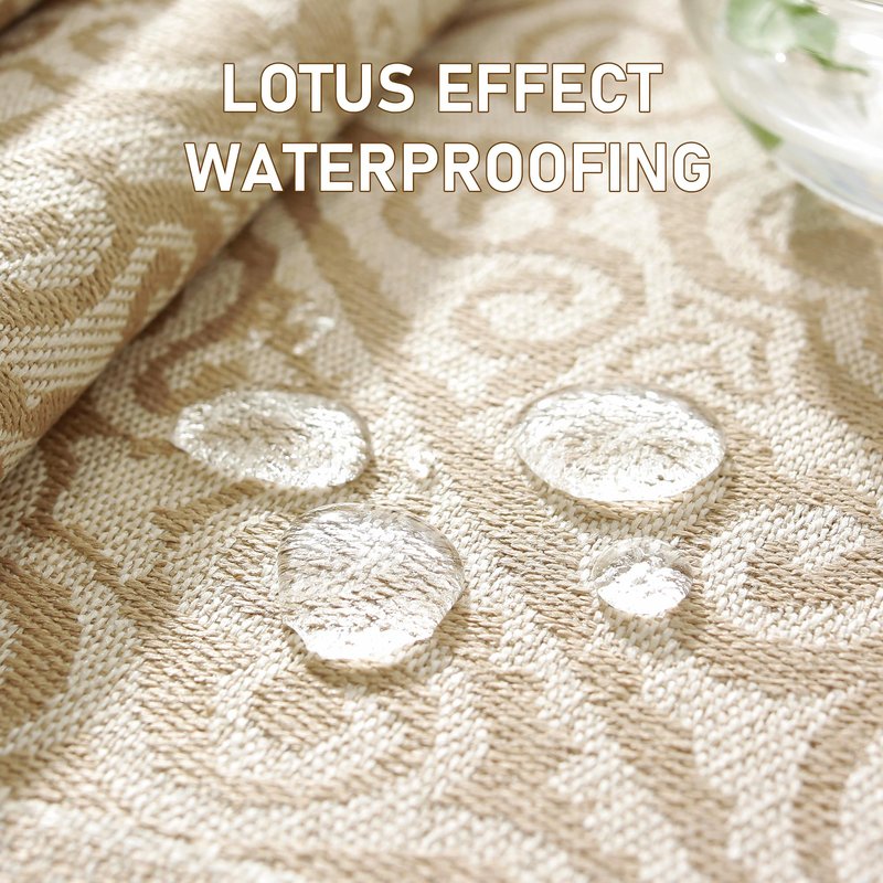 UWWGKK Linen Tablecloths for Rectangle Tables,Fabric Tablecloth Advanced Waterproofing Technology for Dinningroom,Farmhouse