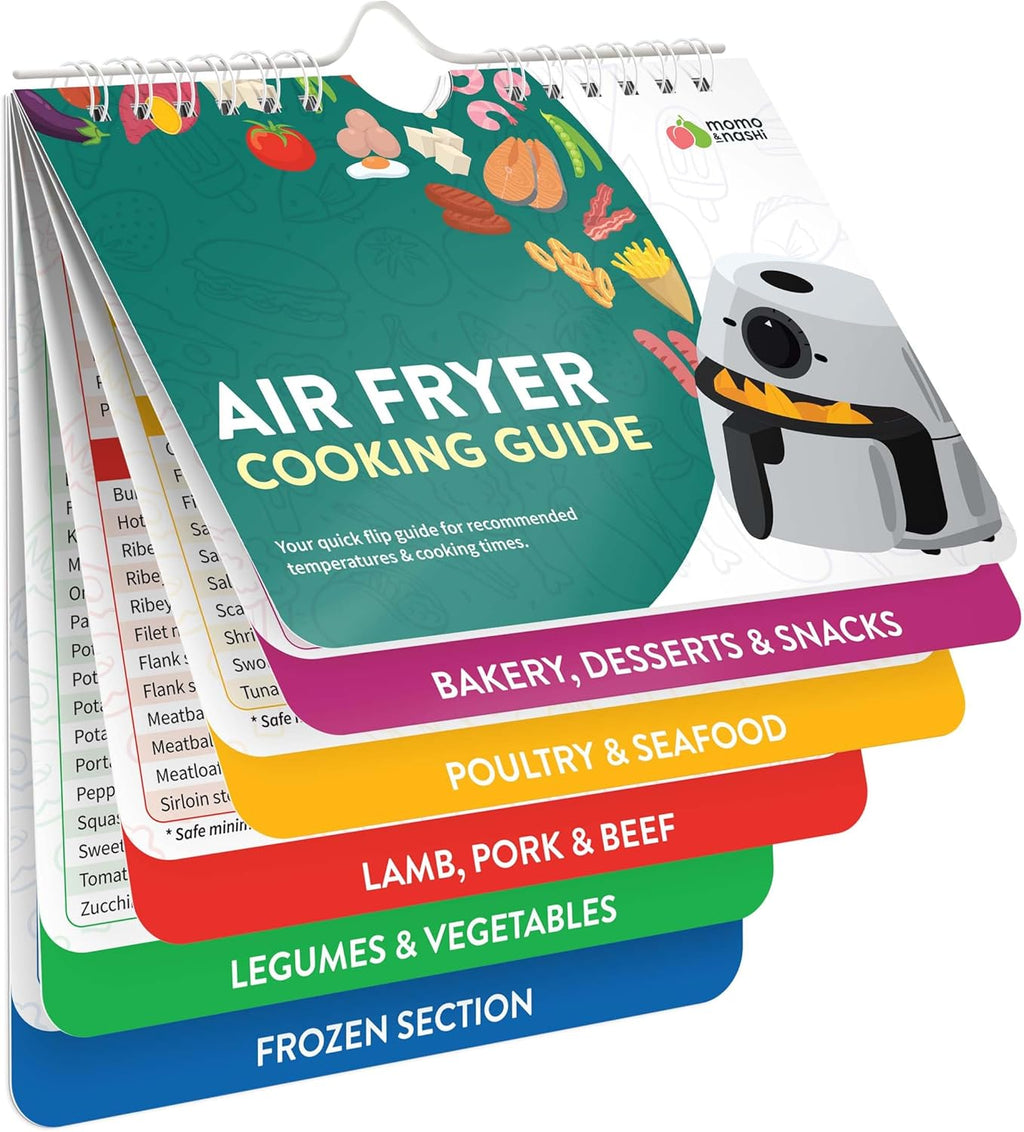 Air Fryer Cheat Sheet Magnets | Essential Cooking Guide for Air Fryers - Perfect Kitchen Gifts for Moms & Grandmas