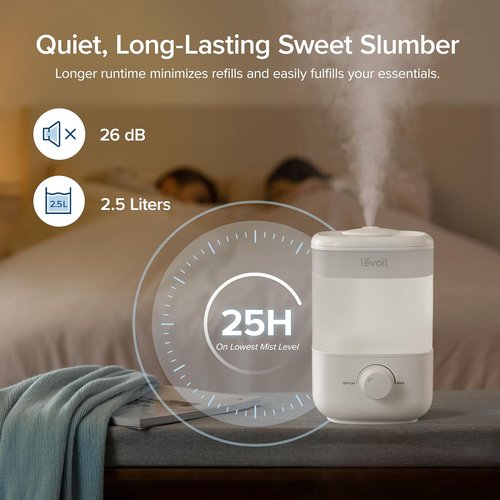 LEVOIT Top Fill Humidifier - 10 Pack Replacement Filters for Enhanced Moisture Control