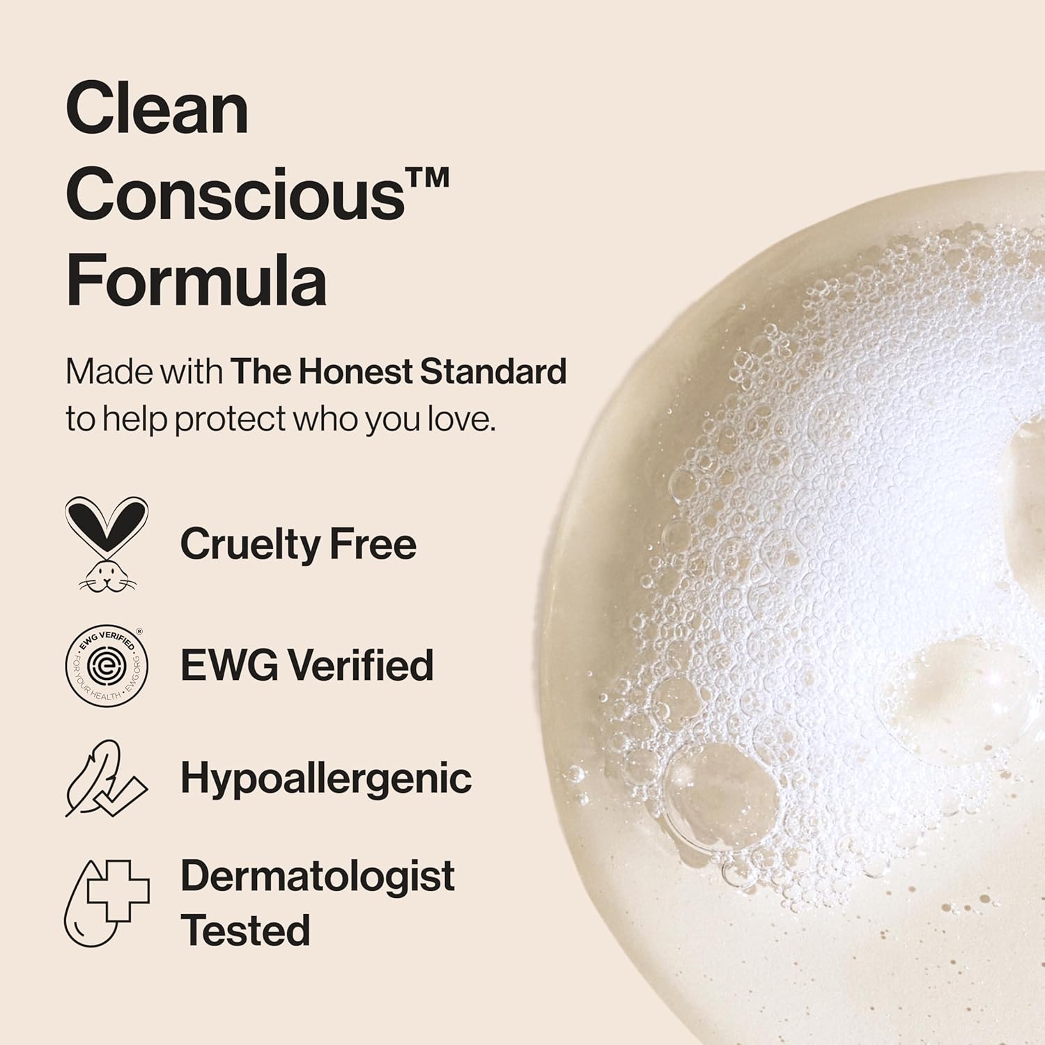 The Honest Company 2-in-1 Baby Shampoo & Body Wash - Fragrance-Free, Tear-Free, Hypoallergenic, 10 fl oz