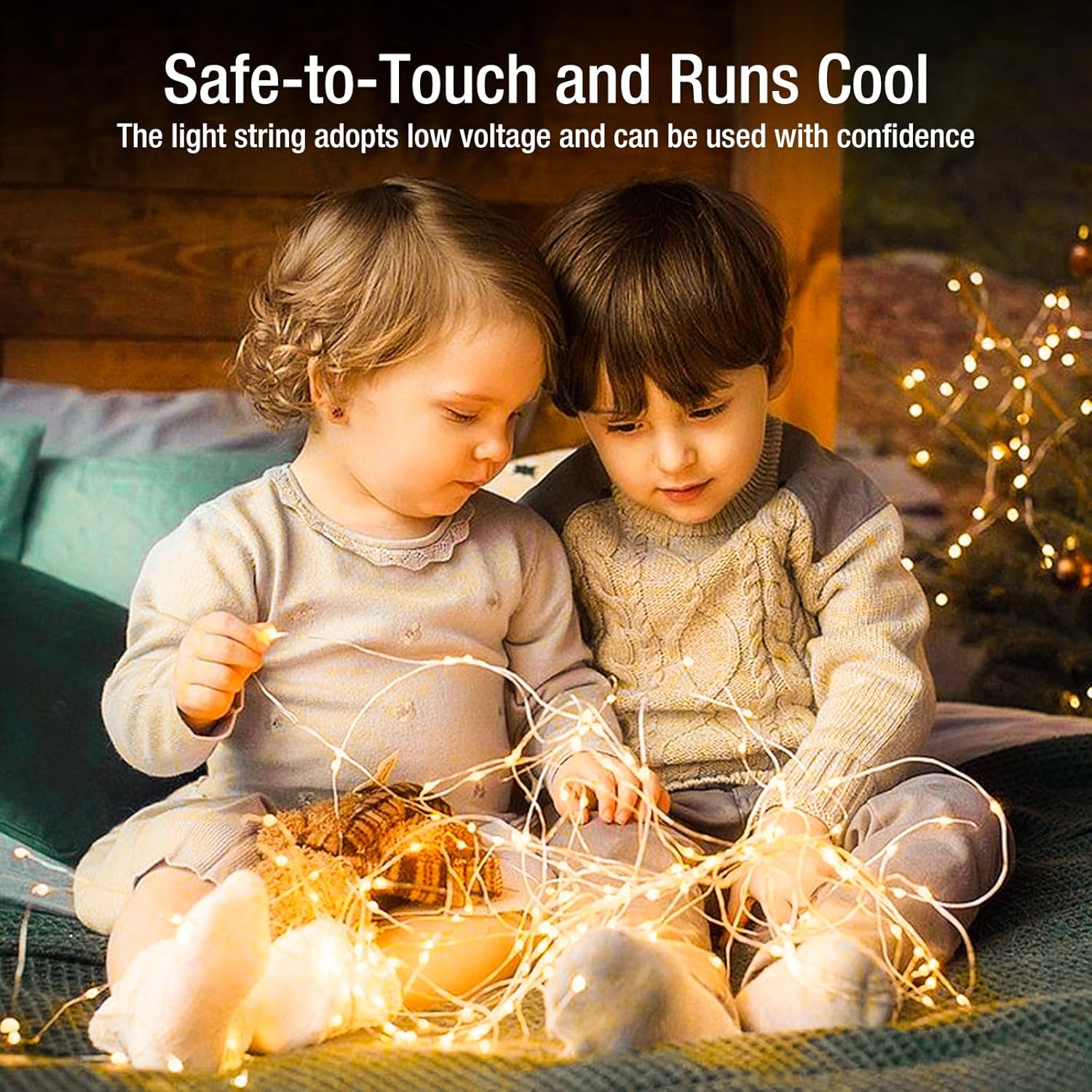 Skiennix 50 Pack Fairy Lights - 7ft Battery Operated Mini Twinkle Lights | Waterproof Warm White for Crafts & Decor