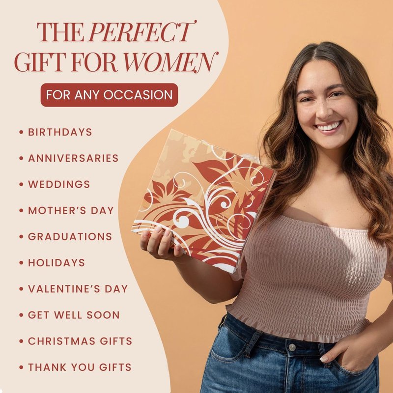 ProShako 12-Piece Gift Set for Women, Birthday Gift for Mom Wife Sister Girlfriend Coworker, Mothers Day Gift, Bridal Shower, Skin Care and Relaxation Set