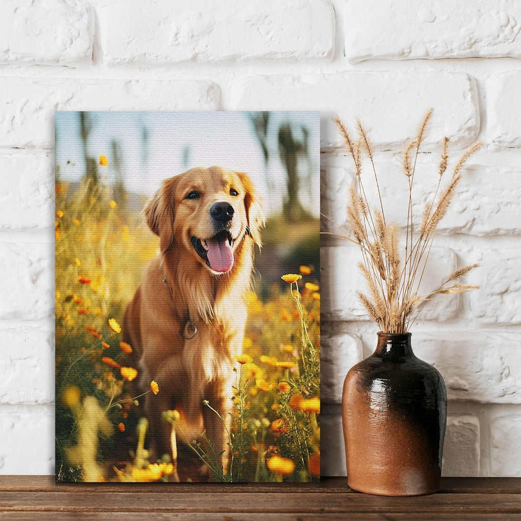 SPECPIX Custom Canvas Prints with Your Photos Customized Canvas Wall Art Personalized Canvas Pictures Gifts for Pet Dog Baby Family Mom Dad Men Women Couple Boyfriend Girlfriend Framed 16x24