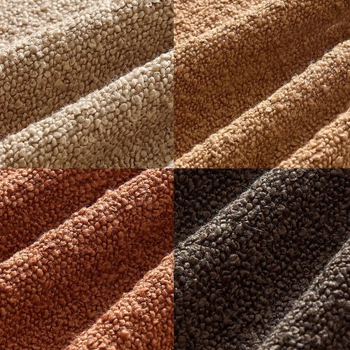 MIULEE Decorative Textured Boucle Throw Pillow Covers - Soft 20x20 Inch Rustic Accent Cushions for Modern Farmhouse Decor
