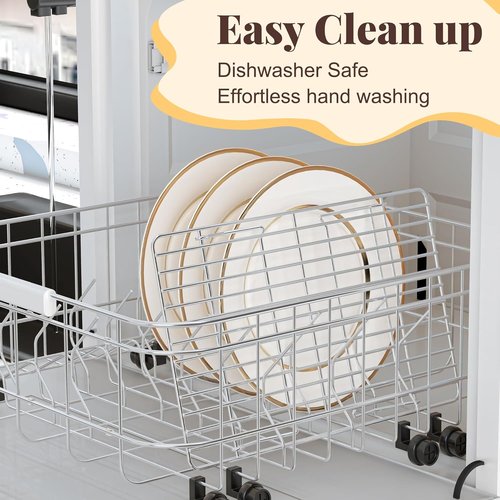 Cooling Racks - Skiennix 3-Tier Stackable Wire Baking Rack for Oven Cooking & Grilling | Dishwasher Safe, Silver