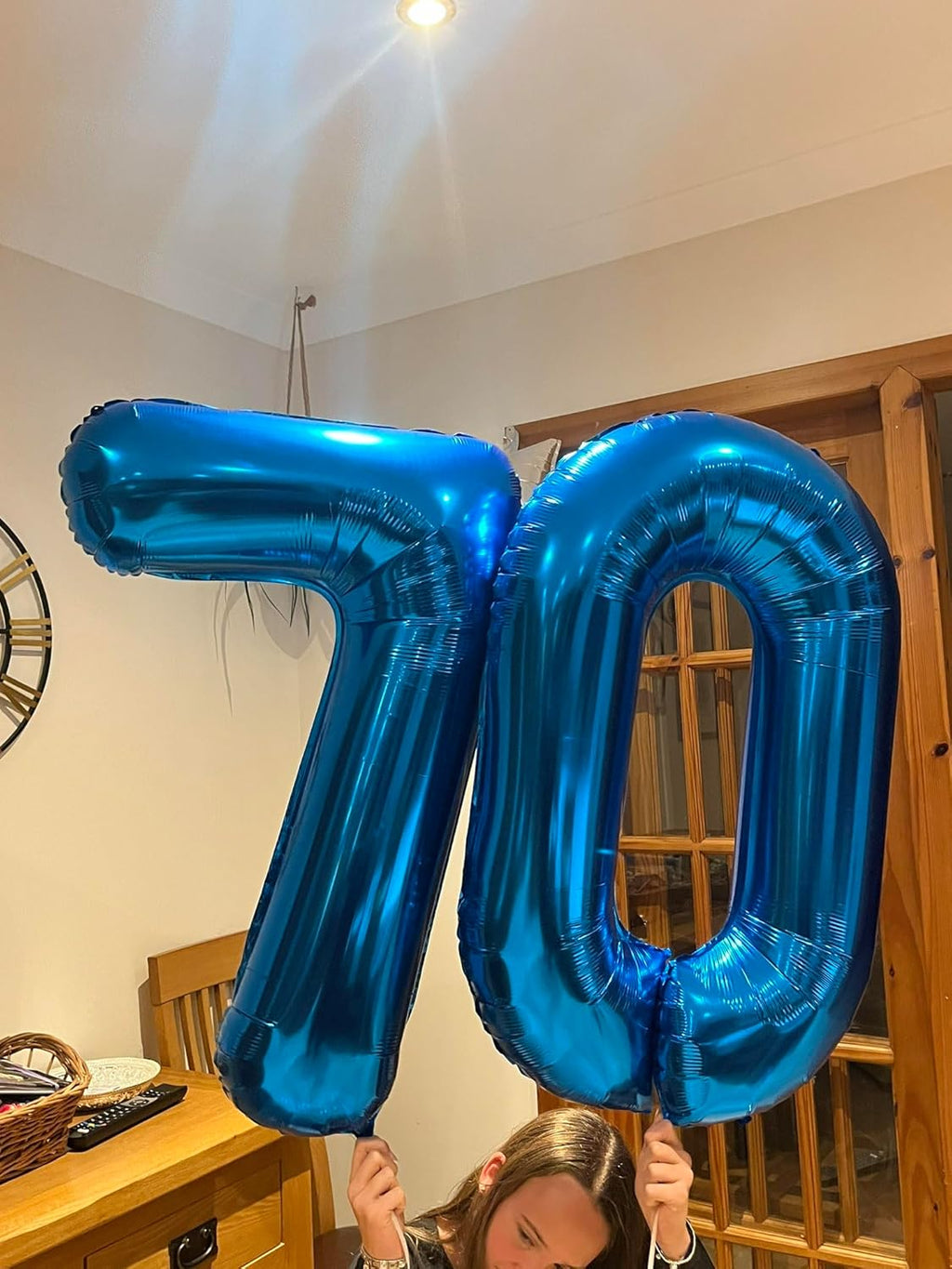 Number Balloons by Navy Blue - 40 Inch 0 Balloon for Birthday Decorations | Perfect for Boys and Men
