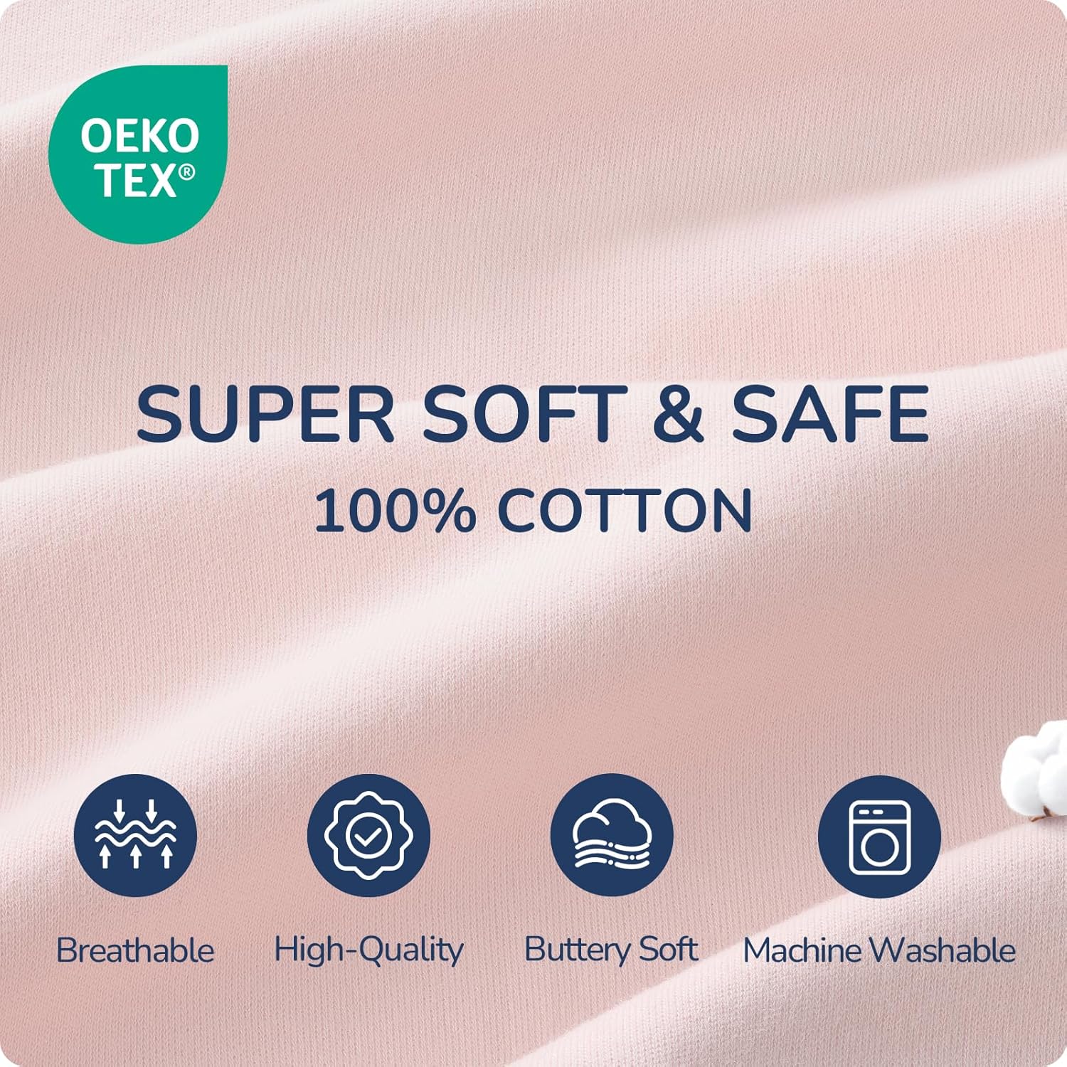 Skiennix Baby Sleep Sack - 0.5 Tog & 1.0 Tog Cotton Toddler Sleeping Bag | 2-Way Zipper Design
