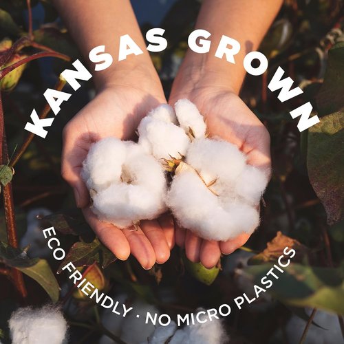 Grown In The USA Raw Cotton Stuffing - Natural, Eco-Friendly Batting | 3 lb Bag